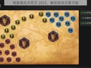 探索奥拉夫符文 2023，解锁游戏无限可能