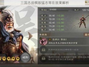 三国志战棋版猛志常在效果解析