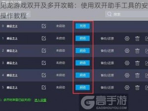 遇见龙游戏双开及多开攻略：使用双开助手工具的安装与操作教程