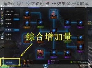 解析汇总：空之轨迹 BUFF 效果全方位解读