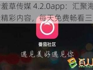 含羞草传媒 4.2.0app：汇聚海量精彩内容，每天免费畅看三次