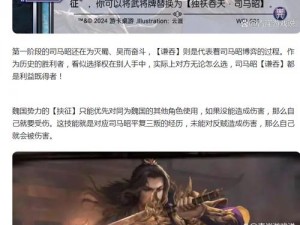 三国杀武将攻略之司马昭智勇双全战略解析及实战技巧探讨