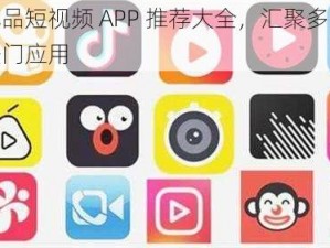 成品短视频 APP 推荐大全，汇聚多款热门应用