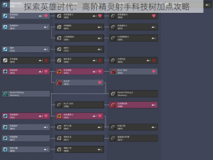 探索英雄时代：高阶精灵射手科技树加点攻略