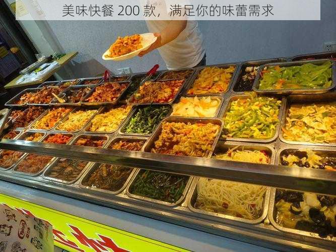 美味快餐 200 款，满足你的味蕾需求