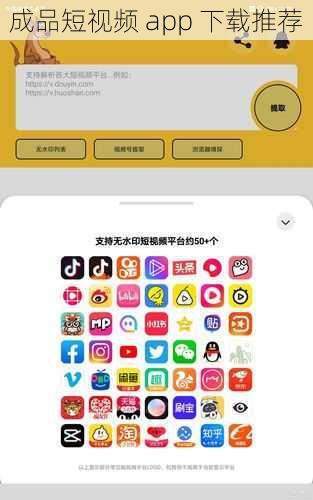 成品短视频 app 下载推荐