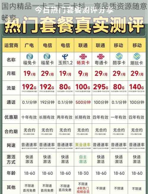 国内精品一卡二卡三卡抖，高品质资源随意畅享