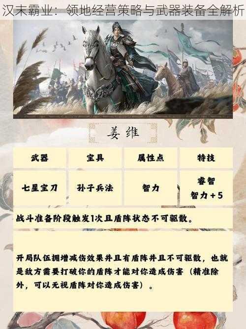 汉末霸业：领地经营策略与武器装备全解析