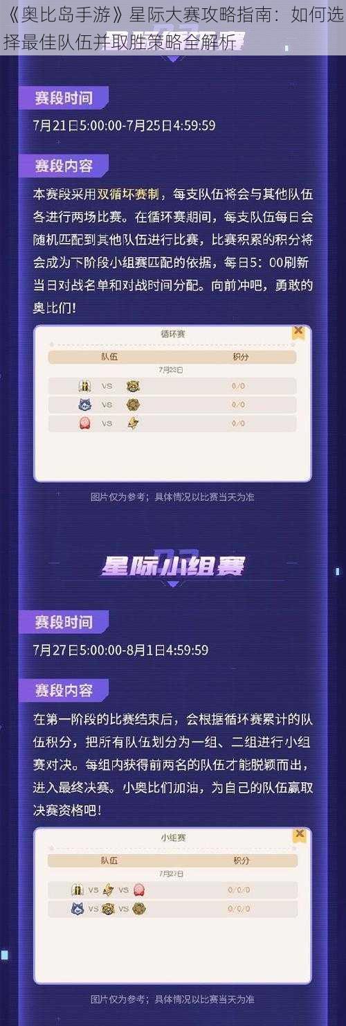《奥比岛手游》星际大赛攻略指南：如何选择最佳队伍并取胜策略全解析