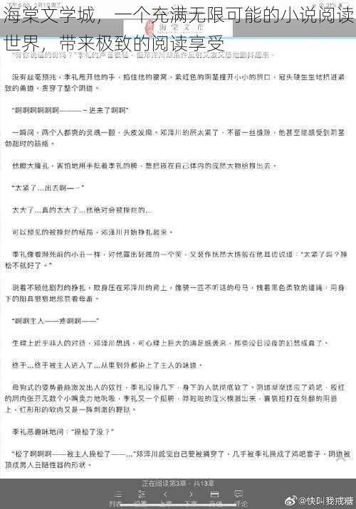 海棠文学城，一个充满无限可能的小说阅读世界，带来极致的阅读享受