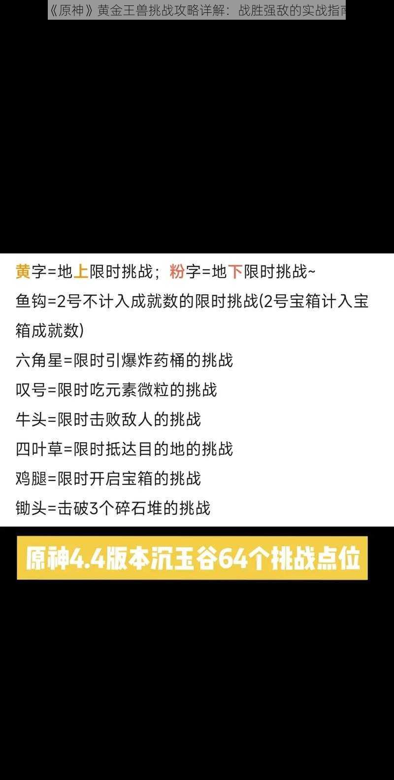 《原神》黄金王兽挑战攻略详解：战胜强敌的实战指南