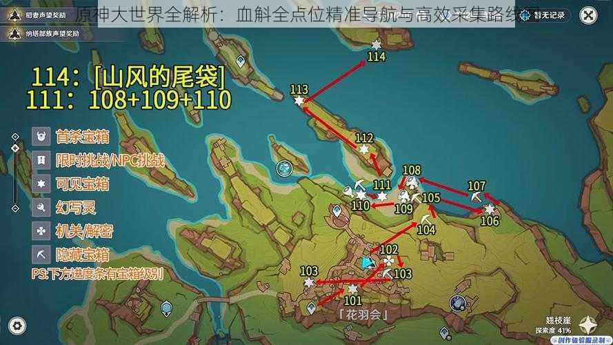 原神大世界全解析：血斛全点位精准导航与高效采集路线图