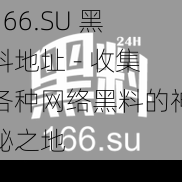 166.SU 黑料地址 - 收集各种网络黑料的神秘之地