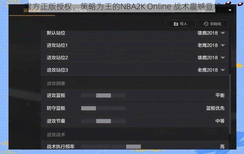 官方正版授权，策略为王的NBA2K Online 战术震撼登场