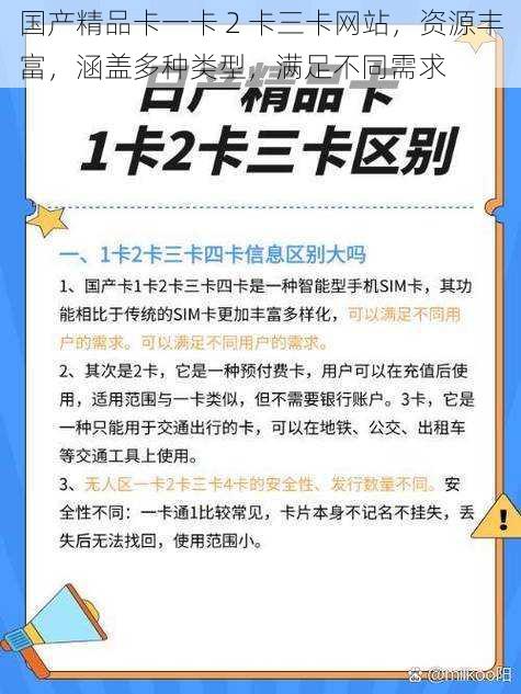 国产精品卡一卡 2 卡三卡网站，资源丰富，涵盖多种类型，满足不同需求