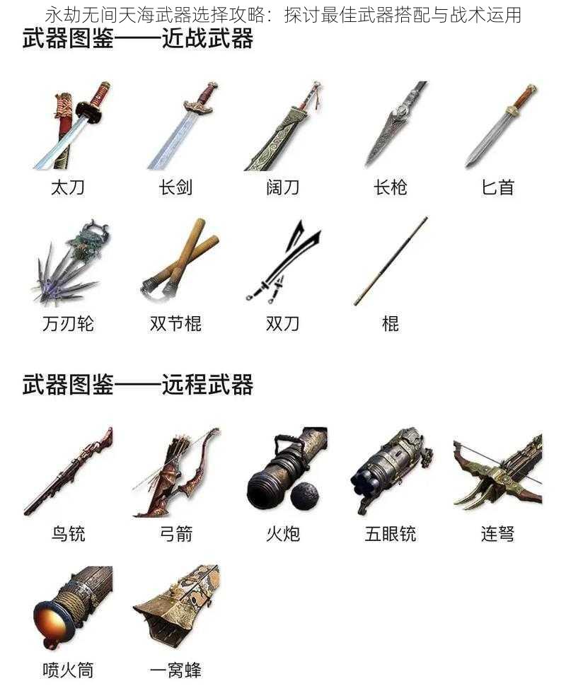 永劫无间天海武器选择攻略：探讨最佳武器搭配与战术运用