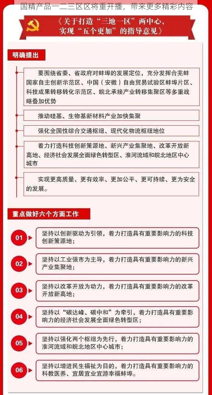 国精产品一二三区区将重开播，带来更多精彩内容