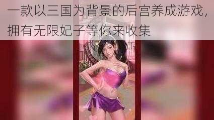 一款以三国为背景的后宫养成游戏，拥有无限妃子等你来收集