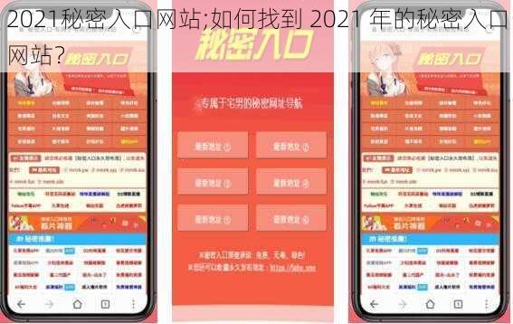 2021秘密入口网站;如何找到 2021 年的秘密入口网站？