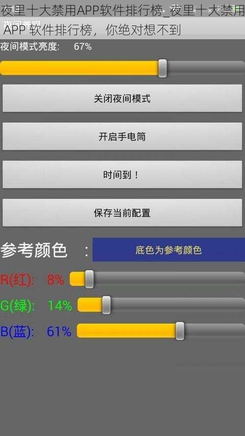 夜里十大禁用APP软件排行榜_夜里十大禁用 APP 软件排行榜，你绝对想不到