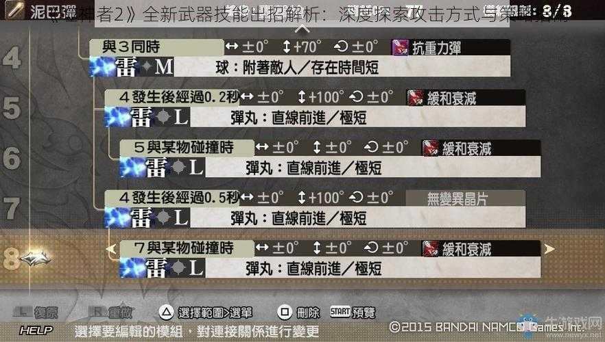 《噬神者2》全新武器技能出招解析：深度探索攻击方式与策略指南