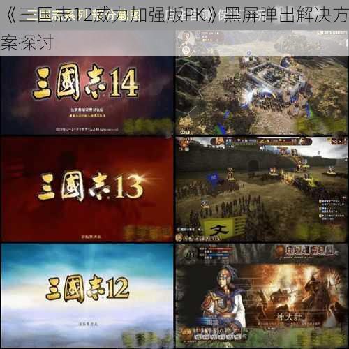 《三国志12威力加强版PK》黑屏弹出解决方案探讨