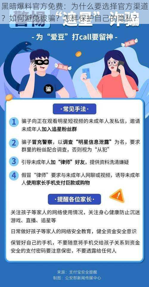 黑暗爆料官方免费：为什么要选择官方渠道？如何避免被骗？怎样保护自己的隐私？