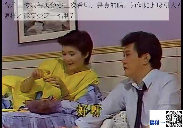 含羞草传媒每天免费三次看剧，是真的吗？为何如此吸引人？怎样才能享受这一福利？