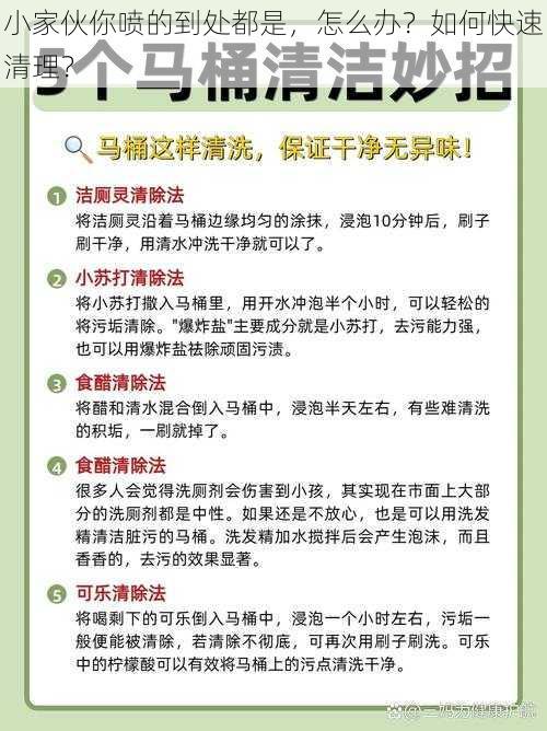 小家伙你喷的到处都是，怎么办？如何快速清理？