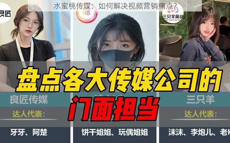 水蜜桃传媒：如何解决视频营销痛点？