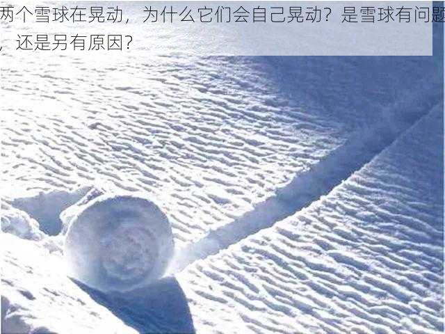 两个雪球在晃动，为什么它们会自己晃动？是雪球有问题，还是另有原因？