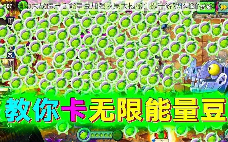 《植物大战僵尸 2 能量豆加强效果大揭秘：提升游戏体验的关键》