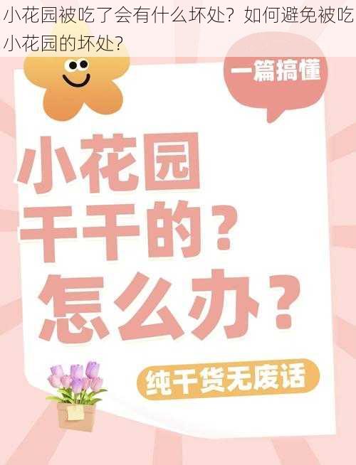 小花园被吃了会有什么坏处？如何避免被吃小花园的坏处？