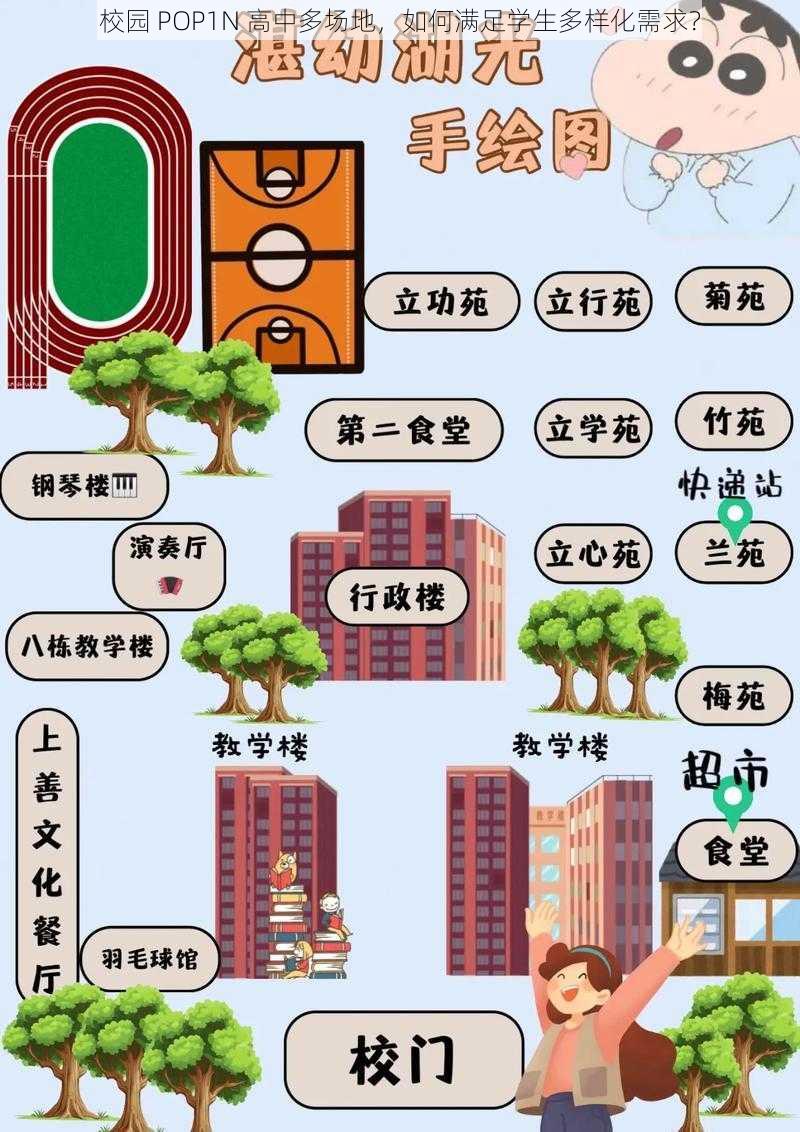 校园 POP1N 高中多场地，如何满足学生多样化需求？