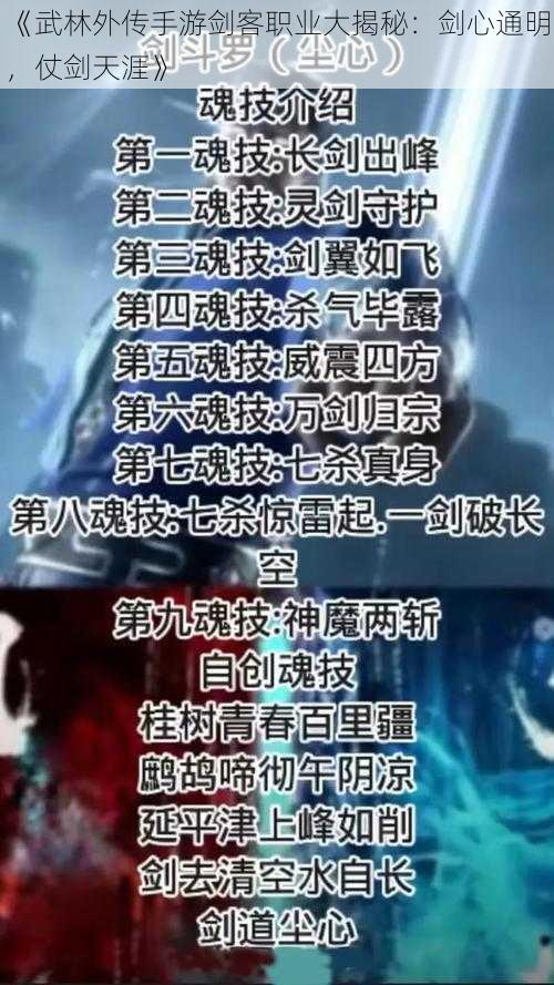 《武林外传手游剑客职业大揭秘：剑心通明，仗剑天涯》