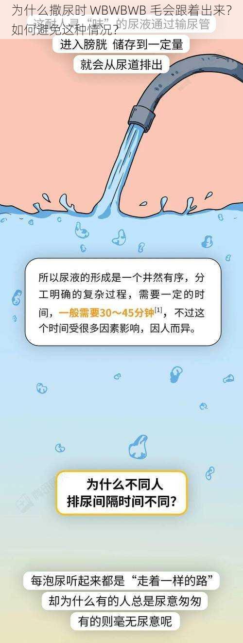 为什么撒尿时 WBWBWB 毛会跟着出来？如何避免这种情况？