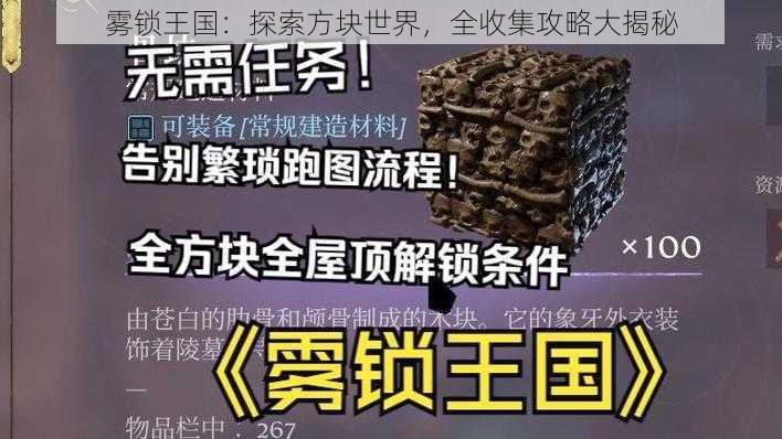 雾锁王国：探索方块世界，全收集攻略大揭秘