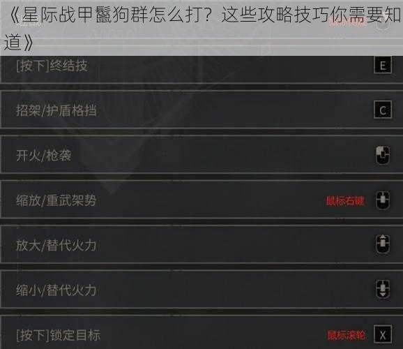 《星际战甲鬣狗群怎么打？这些攻略技巧你需要知道》