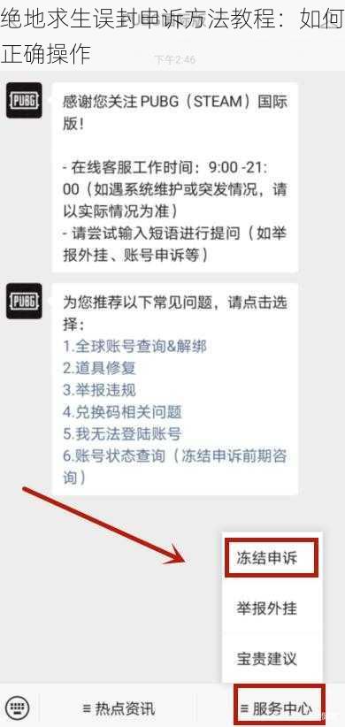 绝地求生误封申诉方法教程：如何正确操作