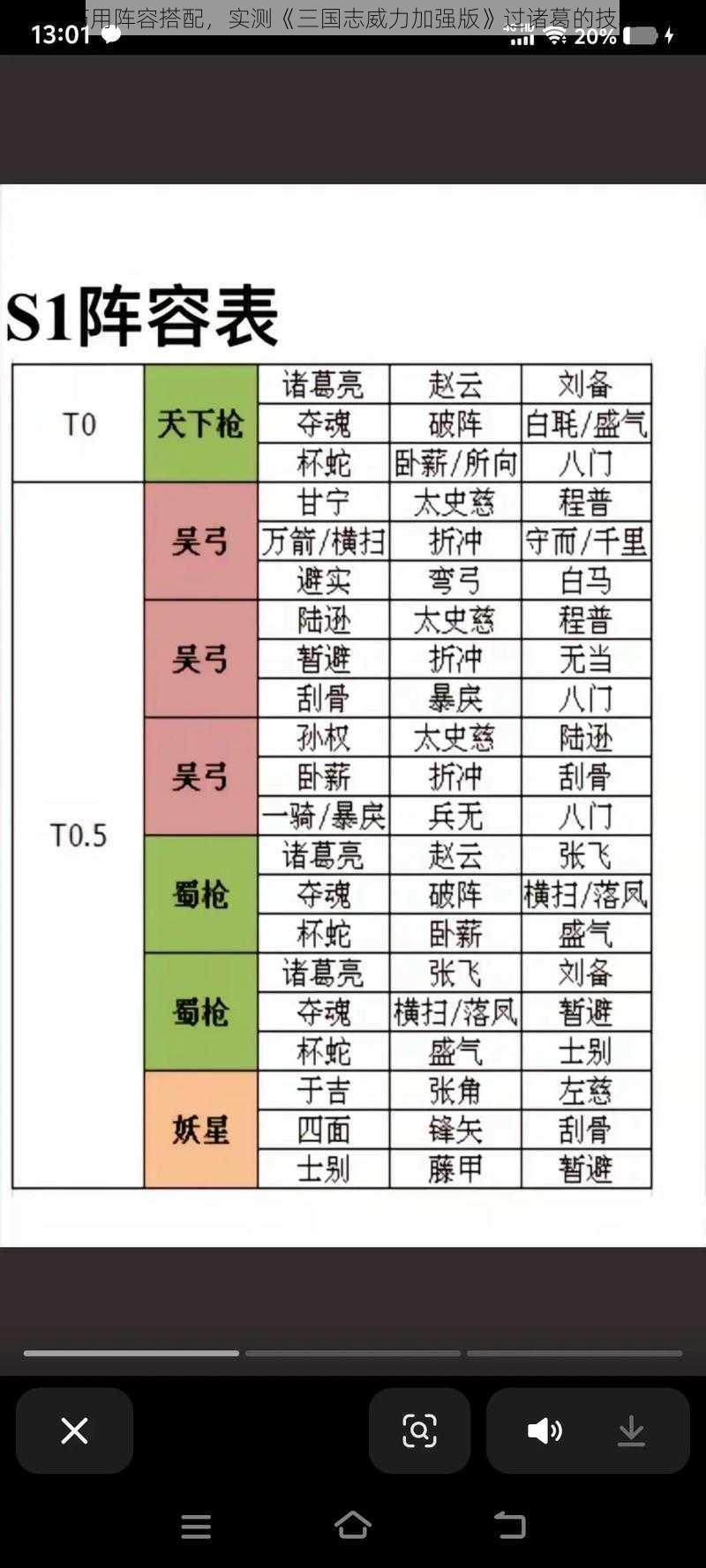 巧用阵容搭配，实测《三国志威力加强版》过诸葛的技巧