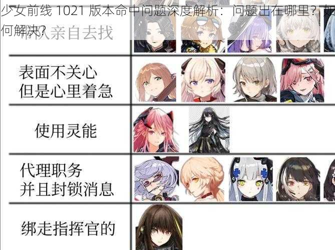 少女前线 1021 版本命中问题深度解析：问题出在哪里？如何解决？